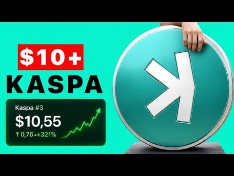 La matematica sbalorditiva dietro Kaspa a 10$ e perché questo scenario si realizzerà! — Kaspa video by KaspaWoja𐤊