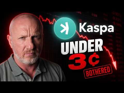 Kaspa è sotto i 3 centesimi — non farò finta che vada tutto bene — Kaspa video by The Rational Ape